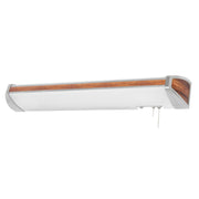 Ideal 52" LED Overbed Wall Light, Mahogany Finish - Bees Lighting