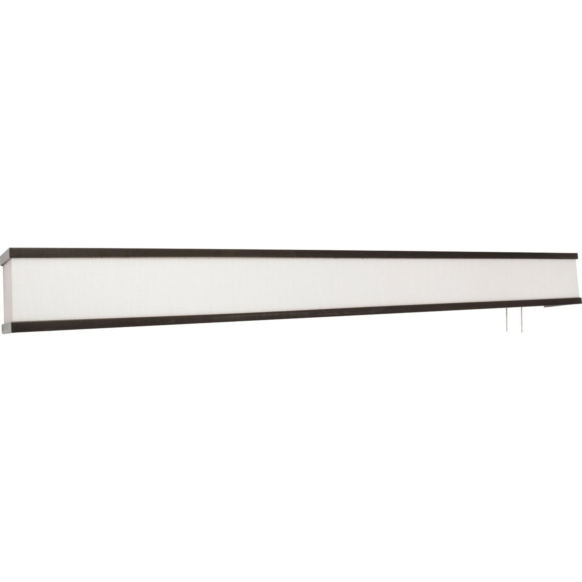 Randolph 38" LED Overbed Light, Linen White Oil-Rubbed Bronze Finish - Bees Lighting