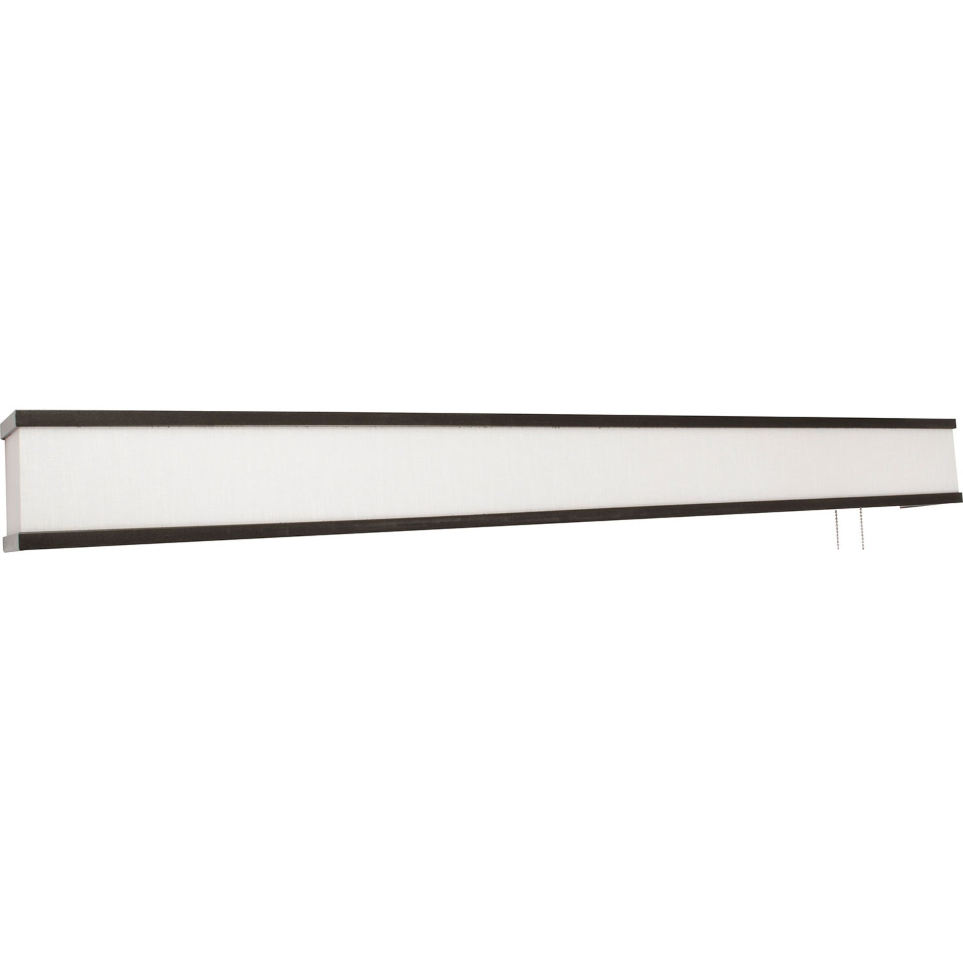 Randolph 50" LED Overbed Light, Linen White Rubbed Bronze Finish - Bees Lighting