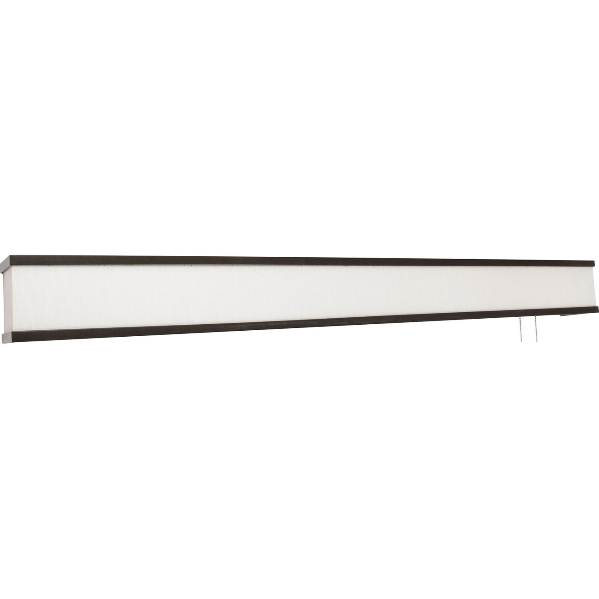 Randolph 50" LED Overbed Light, Linen White Rubbed Bronze Finish - Bees Lighting