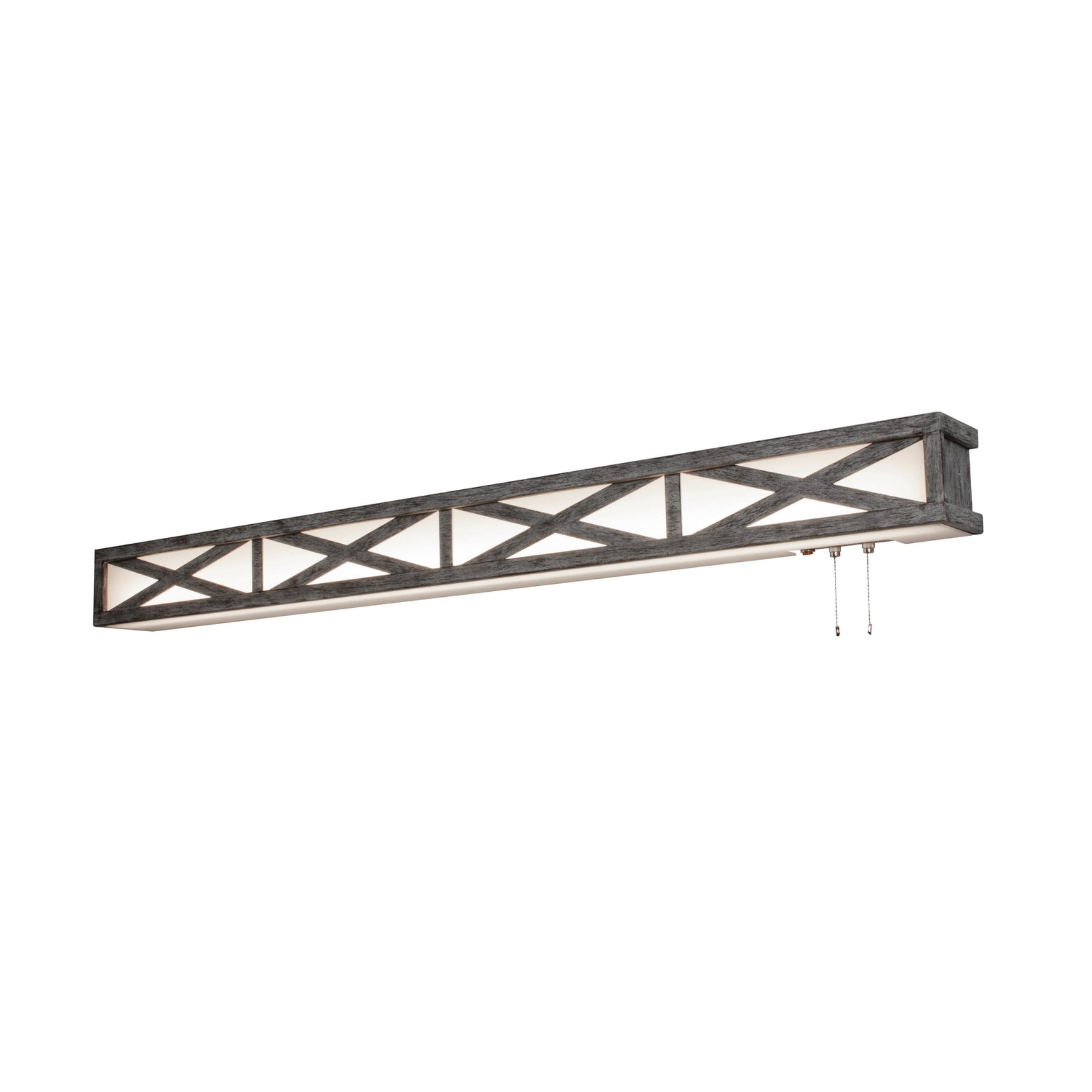 Scott 38" LED Overbed Wall Light, Distressed Grey Finish - Bees Lighting