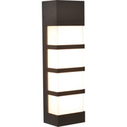 State 17" LED Outdoor Wall Sconce, Textured Bronze Finish, with Photocell - Bees Lighting