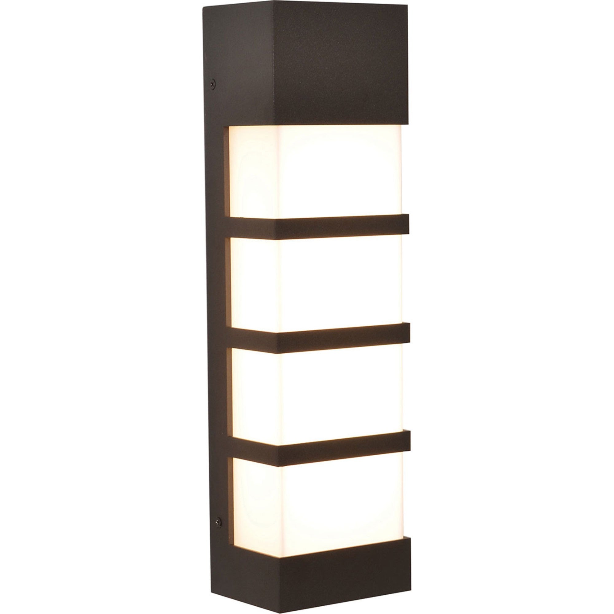State 17" LED Outdoor Wall Sconce, Textured Bronze Finish, with Photocell - Bees Lighting