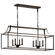Morrigan 8 Light Linear Chandelier - Bees Lighting