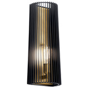 Linara 17" Wall Sconce, Black Finish - Bees Lighting