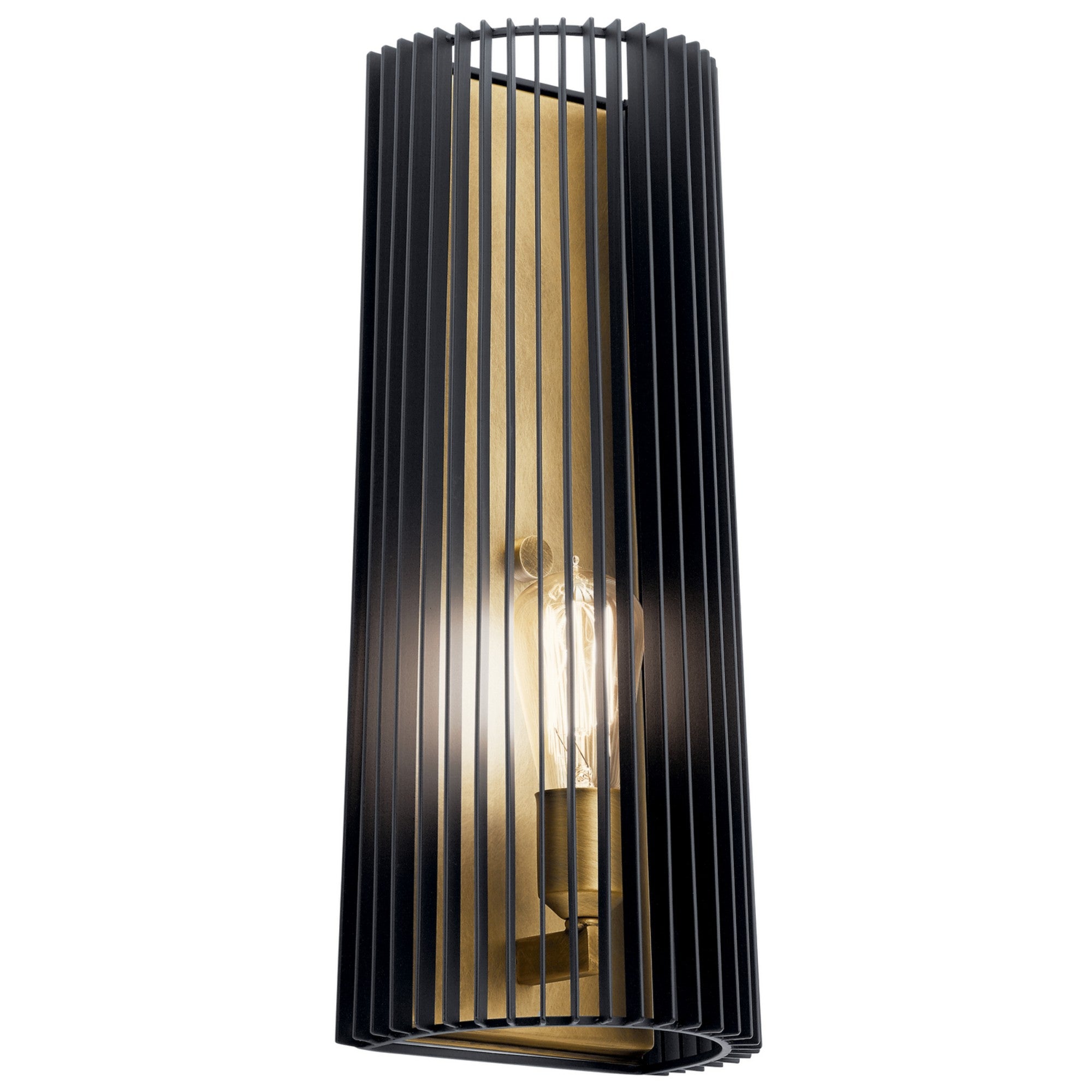 Linara 17" Wall Sconce, Black Finish - Bees Lighting