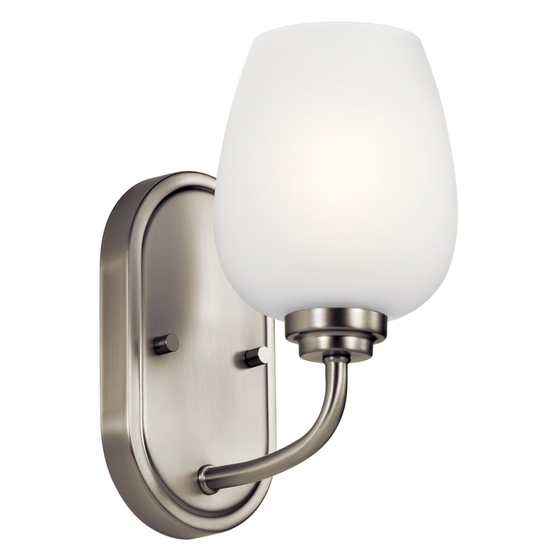 Valserrano 5" Wall Sconce, Brushed Nickel Finish, Satin Etched Glass - Bees Lighting