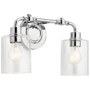 Gunnison 17" 2-Light Bath Vanity Light, Chrome Finish - Bees Lighting