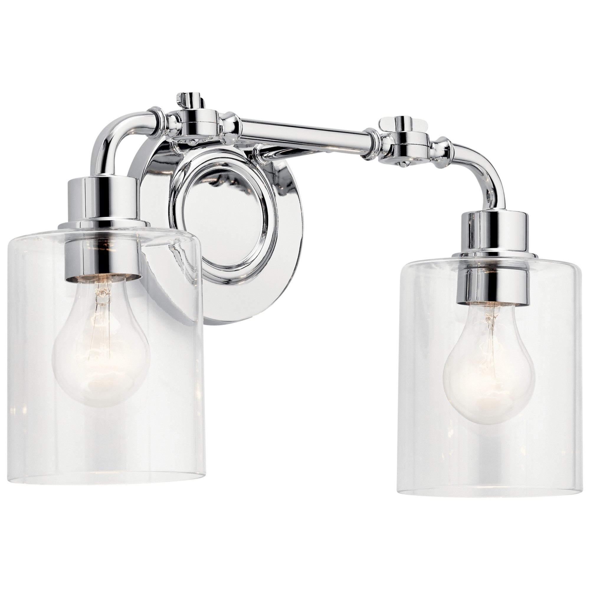 Gunnison 17" 2-Light Bath Vanity Light, Chrome Finish - Bees Lighting
