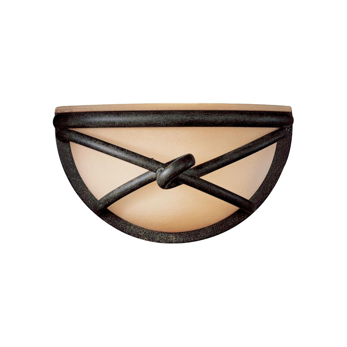 Aspen II 8 in. Flush Mount Sconce Bronze finish