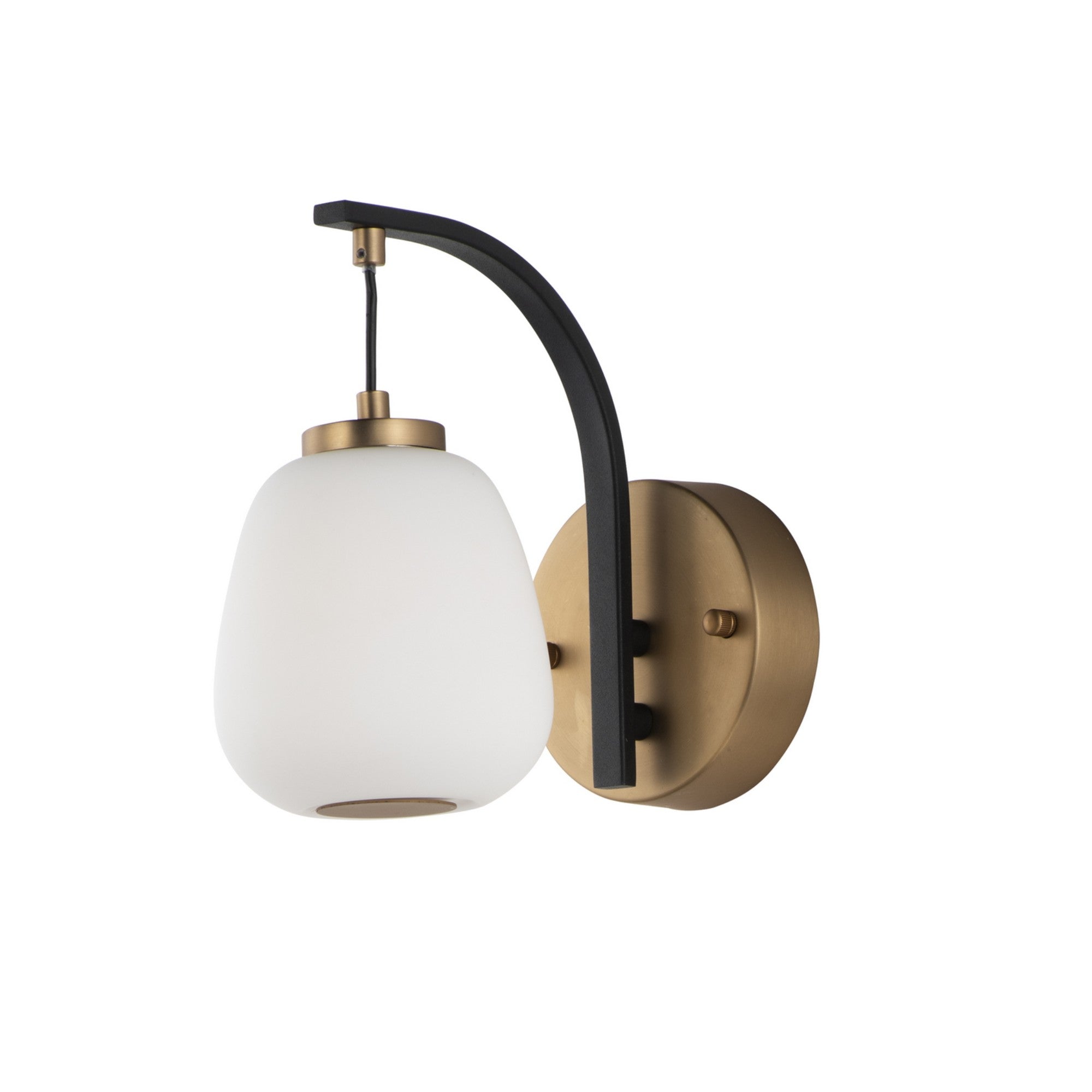 Soji 9" LED Wall Sconce, Black & Gold Finish - Bees Lighting