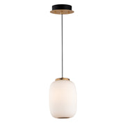 Soji 11" LED Pendant, Black & Gold Finish - Bees Lighting