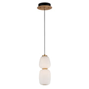 Soji 13" LED Pendant, Black & Gold Finish - Bees Lighting