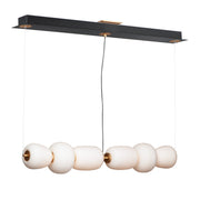 Soji 40" LED Linear Pendant, Black & Gold Finish - Bees Lighting