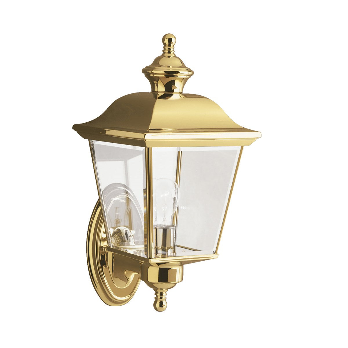 Bay Shore 16 in. Outdoor Wall Sconces Polished Brass Finish