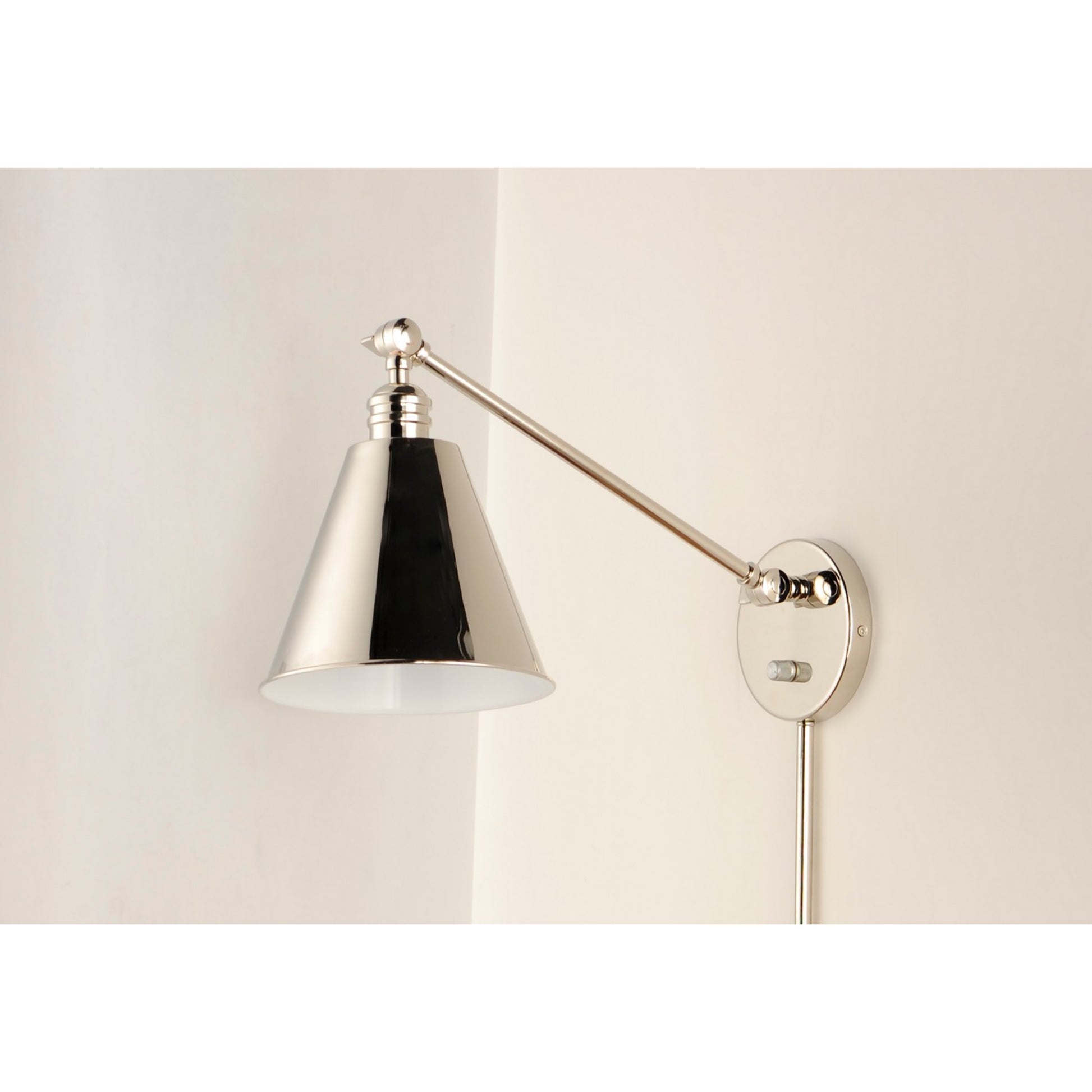 Library 32" Wall Sconce, Polished Nickel Finish - Bees Lighting