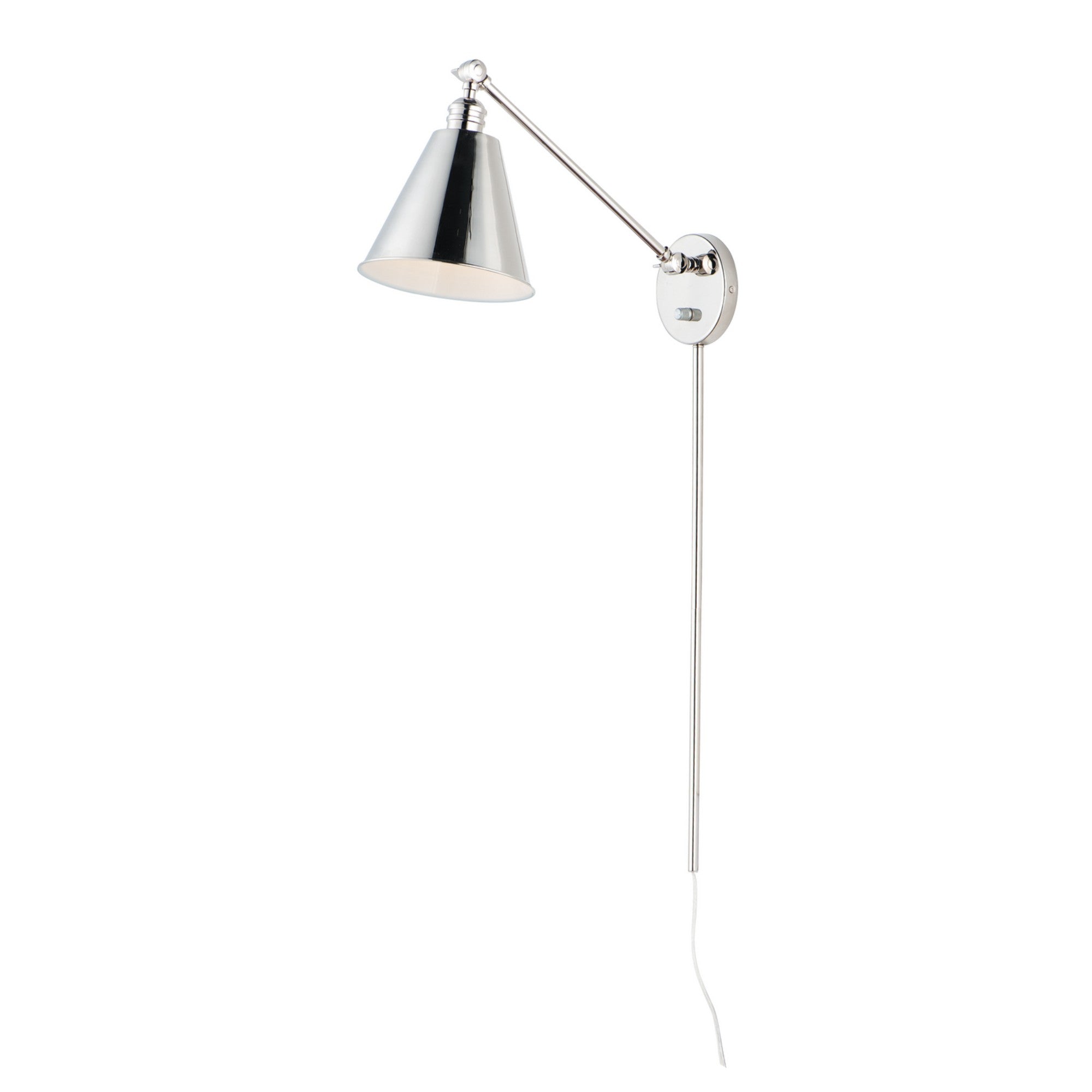 Library 32" Wall Sconce, Polished Nickel Finish - Bees Lighting