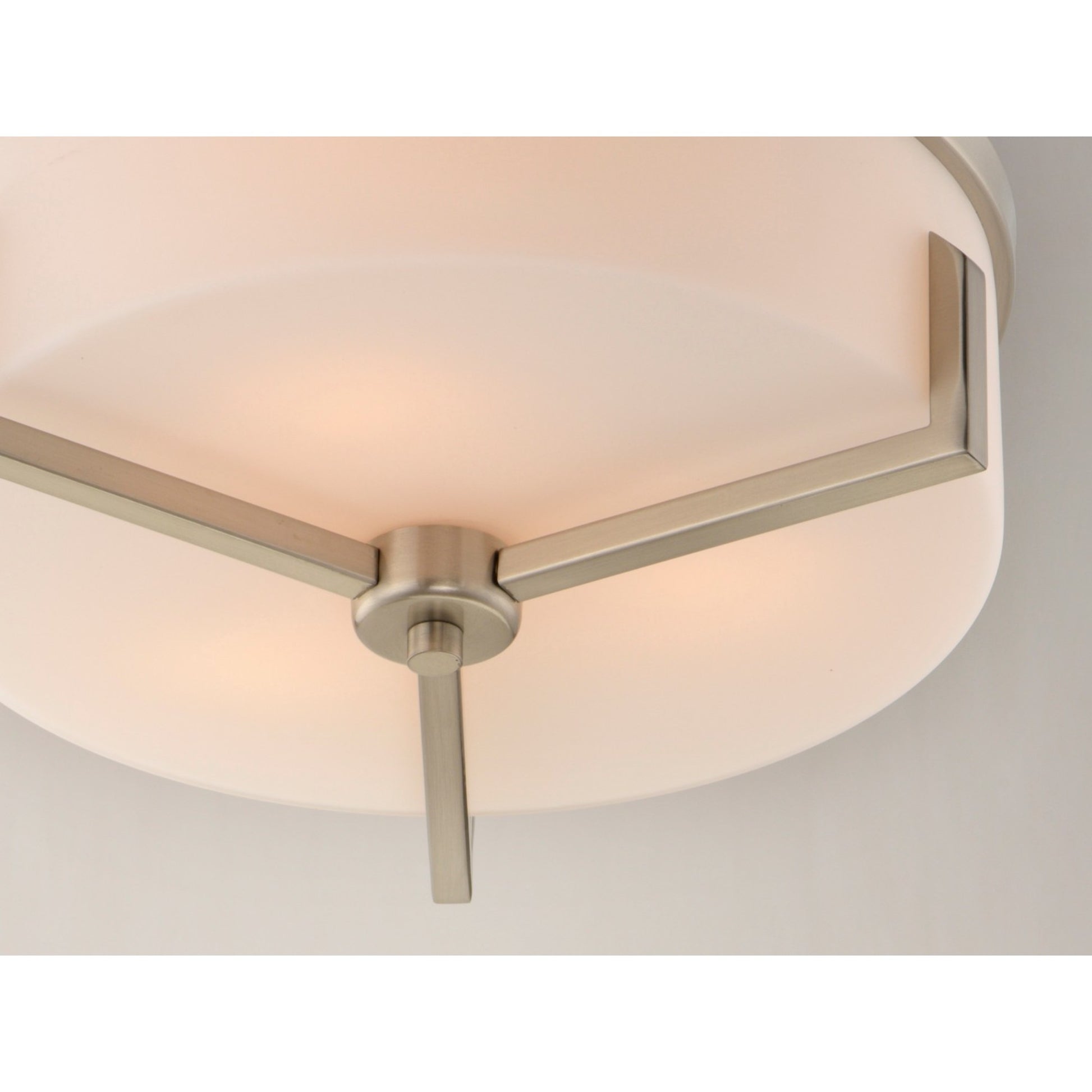 Dart 14" Flush Mount Lights, Nickel Finish - Bees Lighting