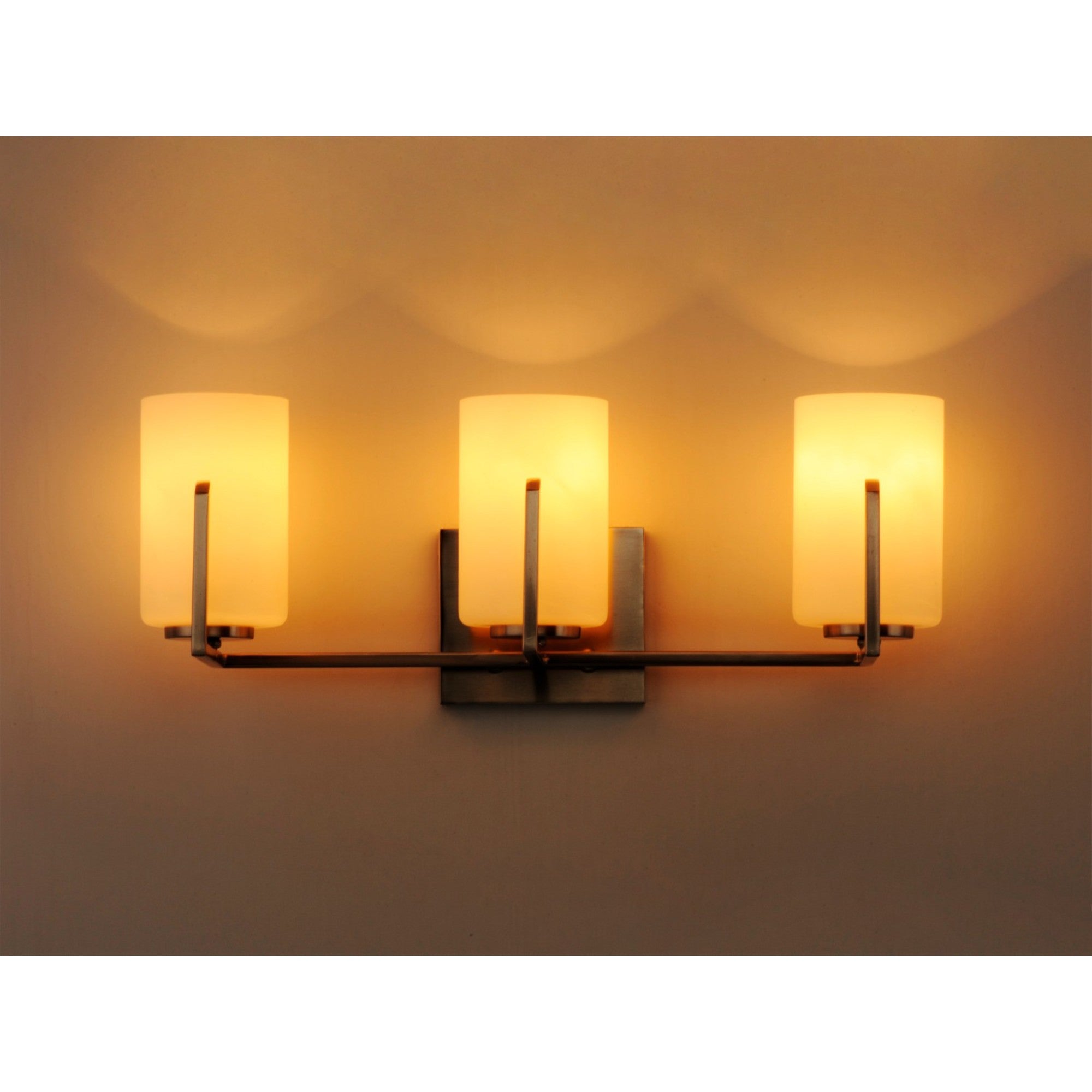 Dart 21" 3 Lights Vanity Light, Satin Nickel Finish - Bees Lighting