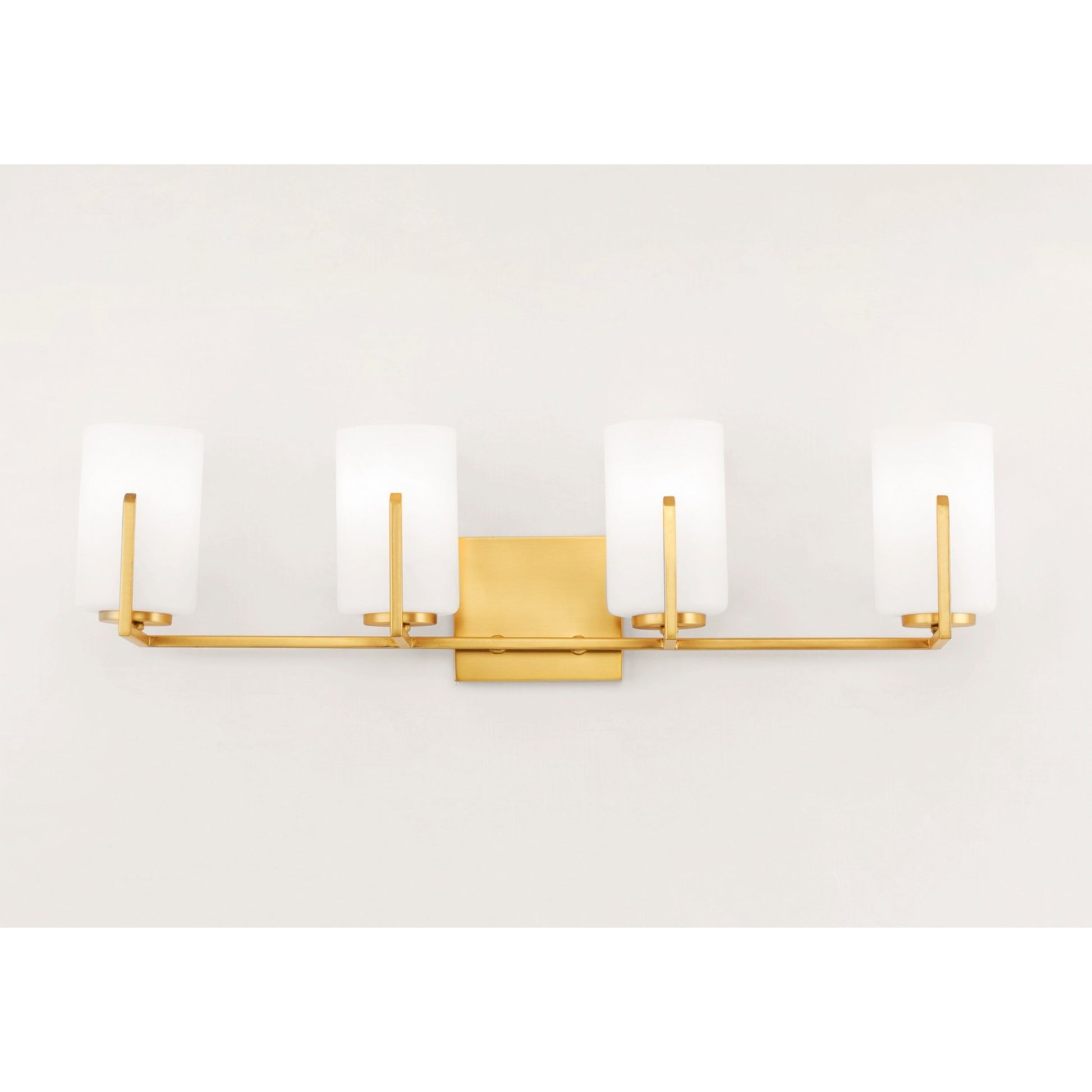 Dart 30" 4 Lights Vanity Light, Satin Brass Finish - Bees Lighting