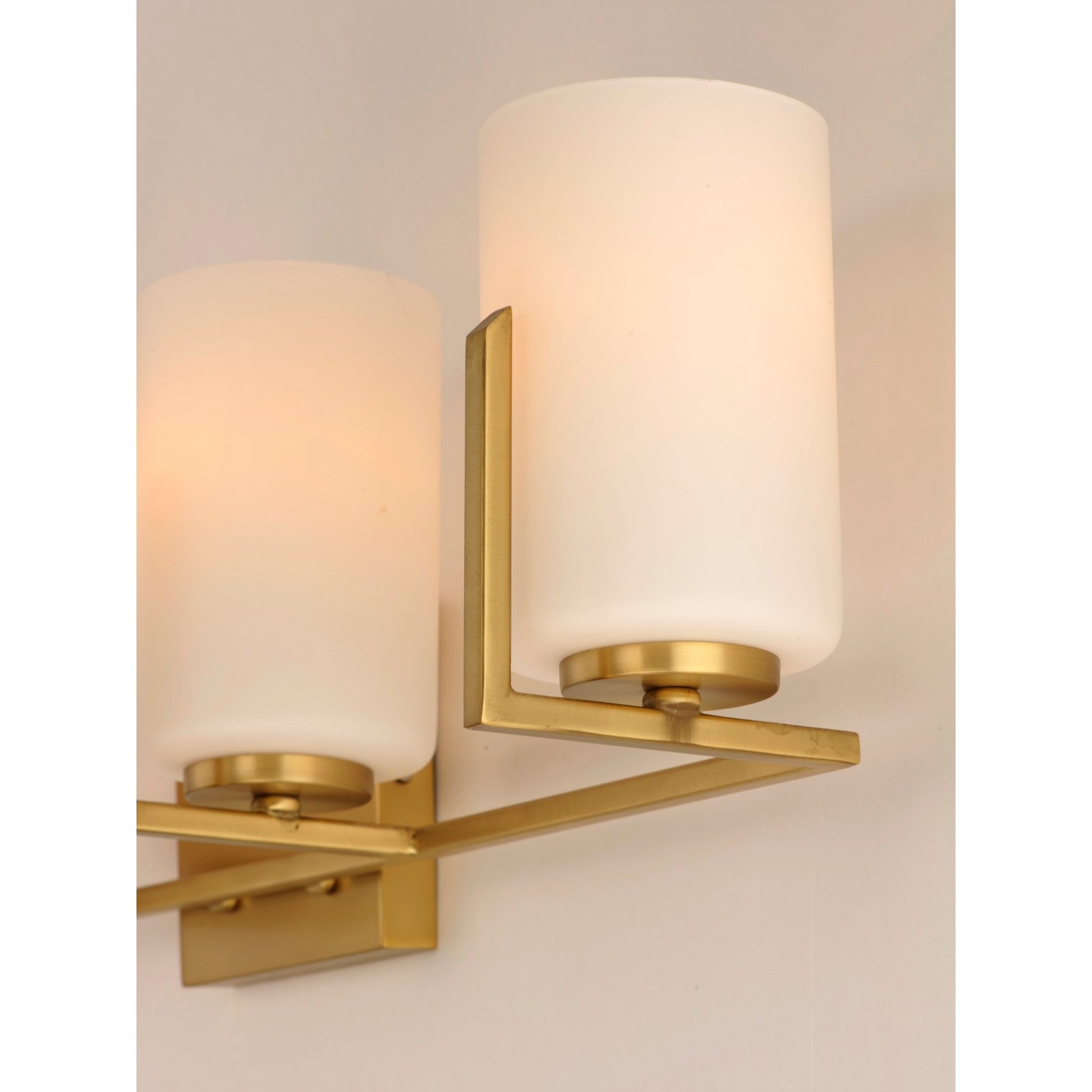 Dart 30" 4 Lights Vanity Light, Satin Brass Finish - Bees Lighting