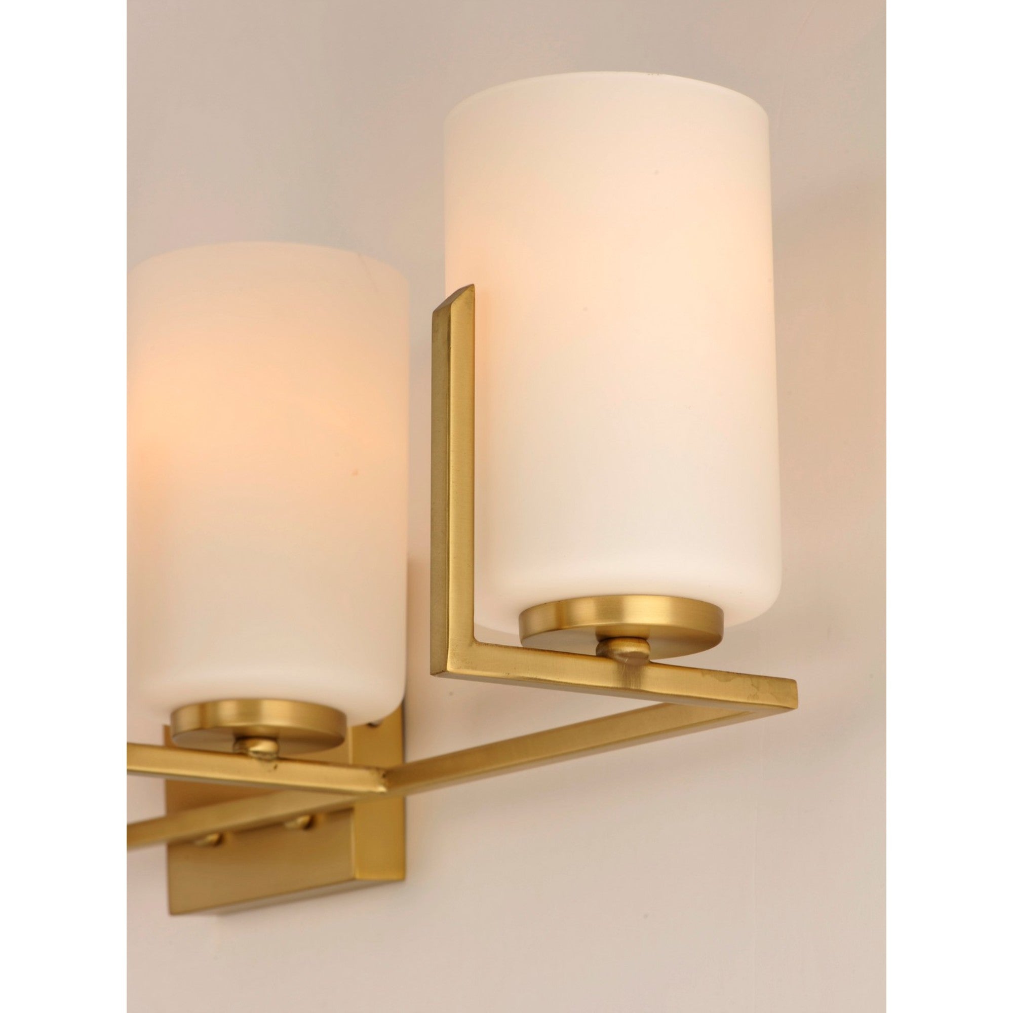 Dart 30" 4 Lights Vanity Light, Satin Brass Finish - Bees Lighting
