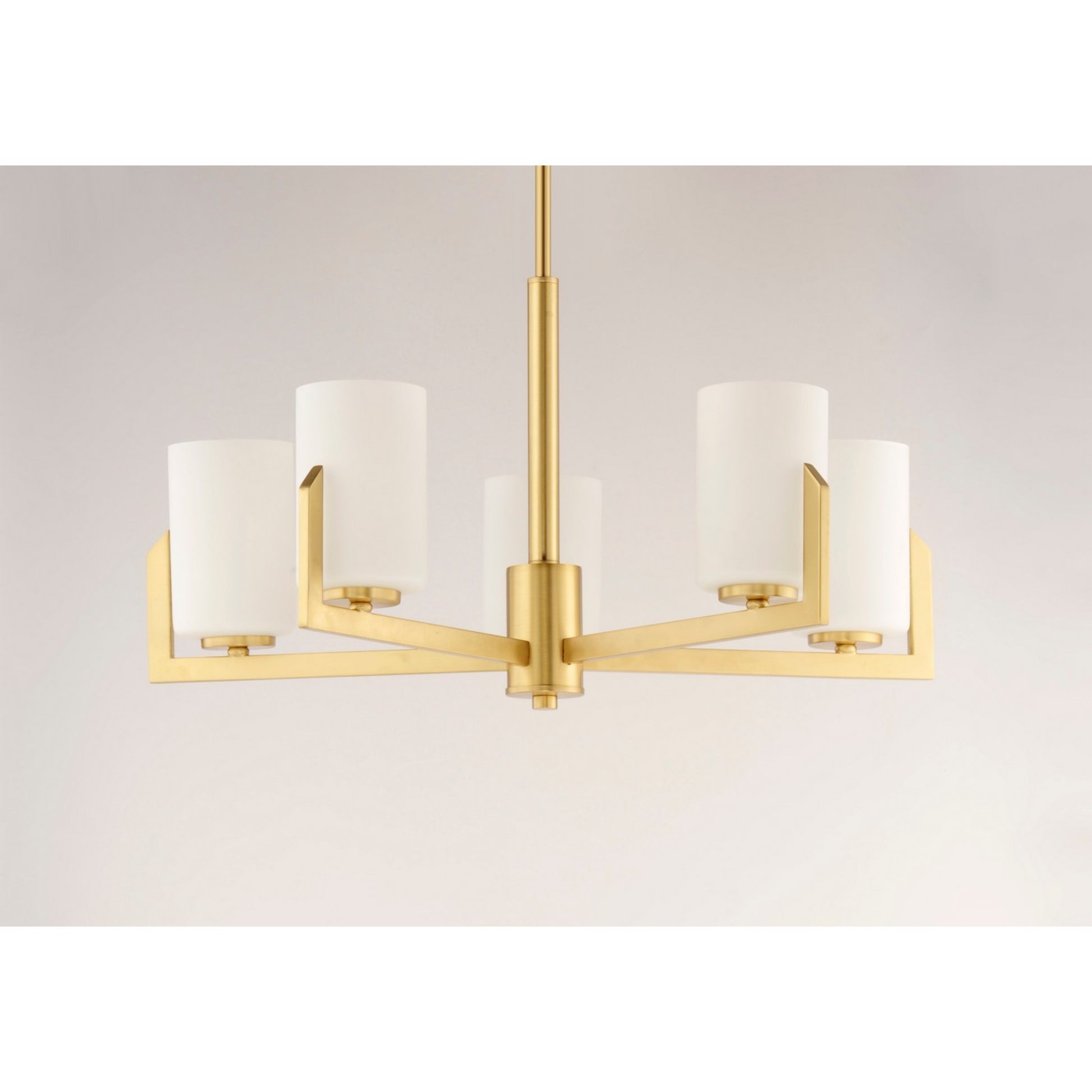 Dart 26" 5 Lights Chandelier, Brass Finish - Bees Lighting