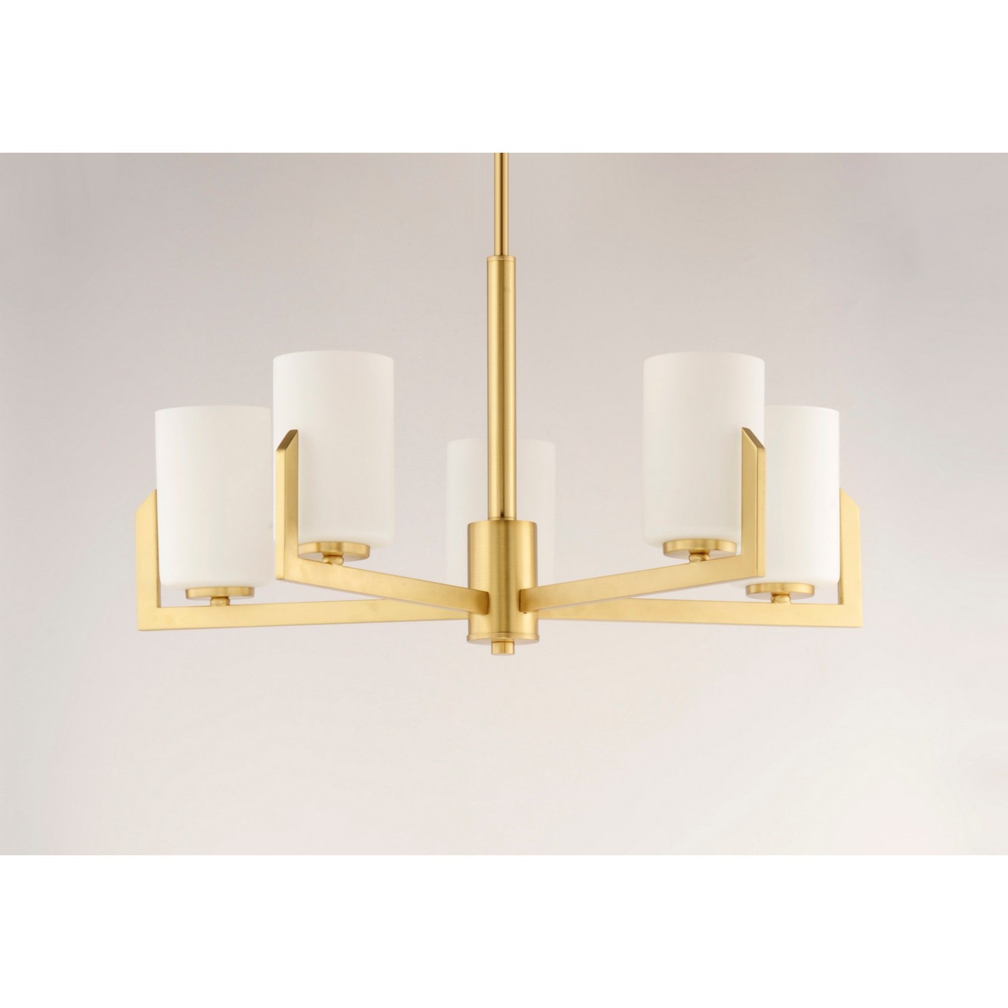 Dart 26" 5 Lights Chandelier, Brass Finish - Bees Lighting