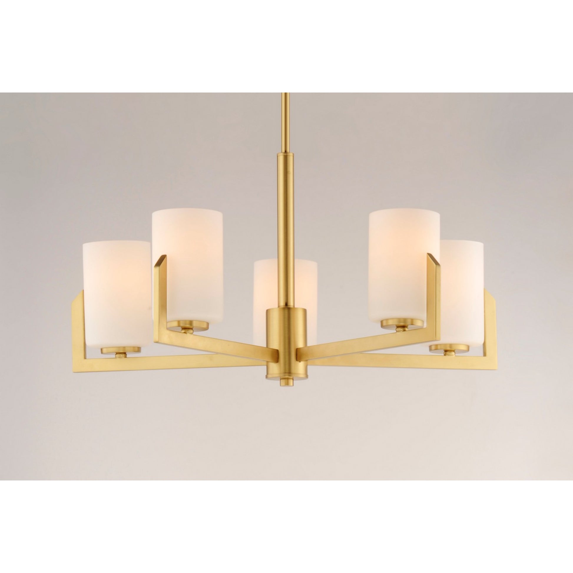 Dart 26" 5 Lights Chandelier, Brass Finish - Bees Lighting