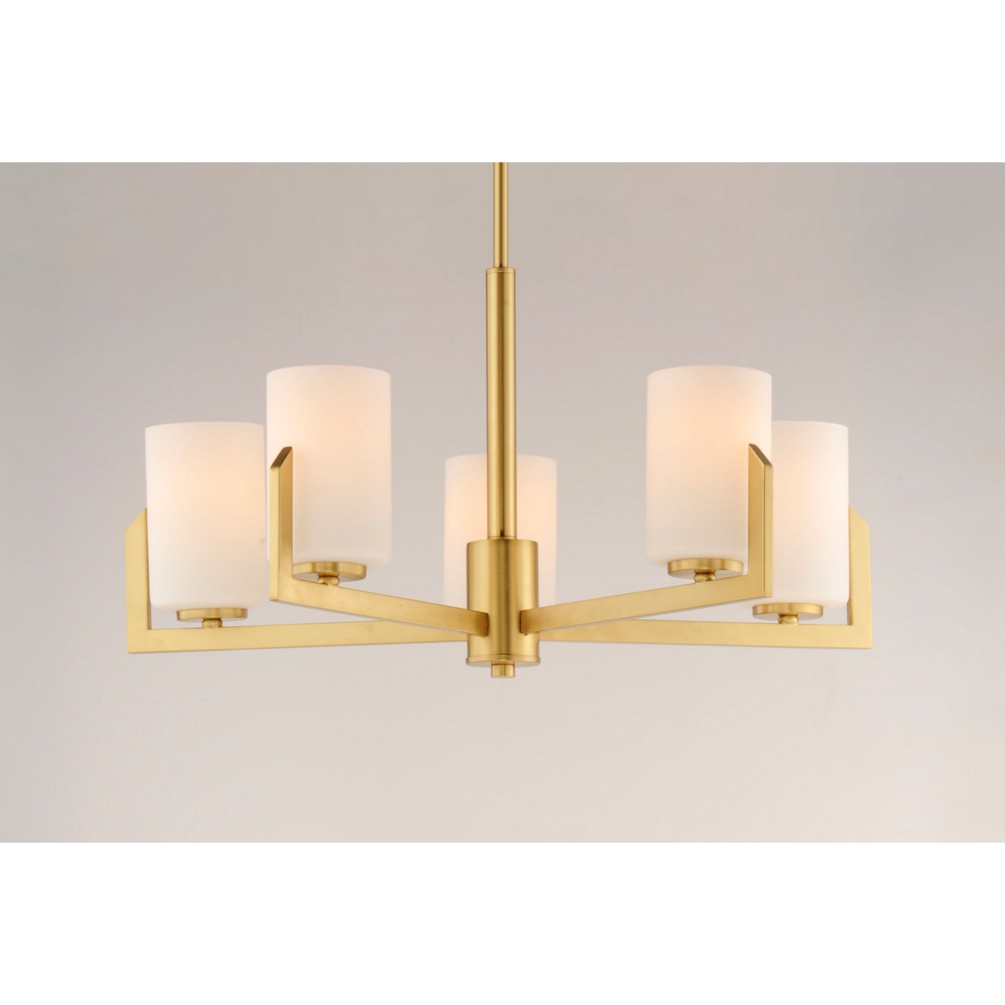 Dart 26" 5 Lights Chandelier, Brass Finish - Bees Lighting