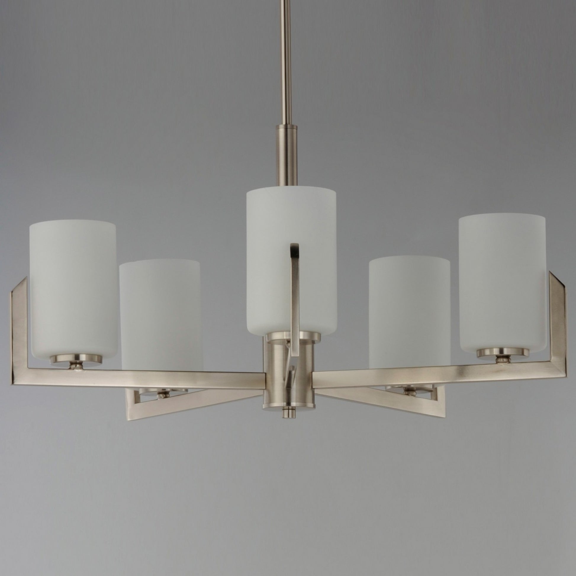 Dart 26" 5 Lights Chandelier, Nickel Finish - Bees Lighting