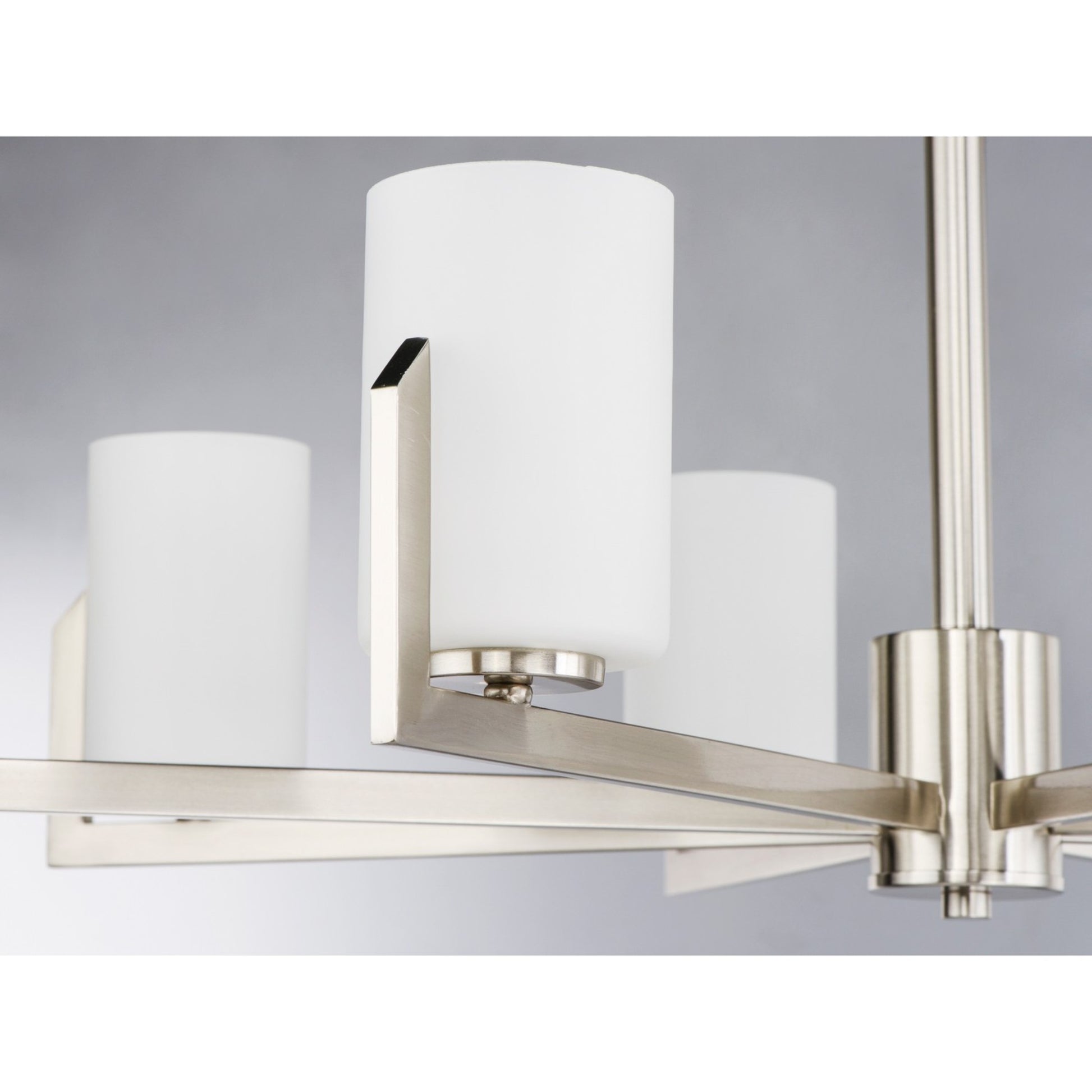 Dart 44" 8 Lights Chandelier, Nickel Finish - Bees Lighting