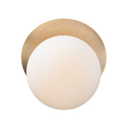 Vesper 7" Wall Sconce, Satin Brass & Black Finish - Bees Lighting