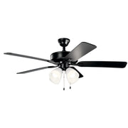 Basics Pro Premier 52" LED Ceiling Fan with Etched Glass - Bees Lighting