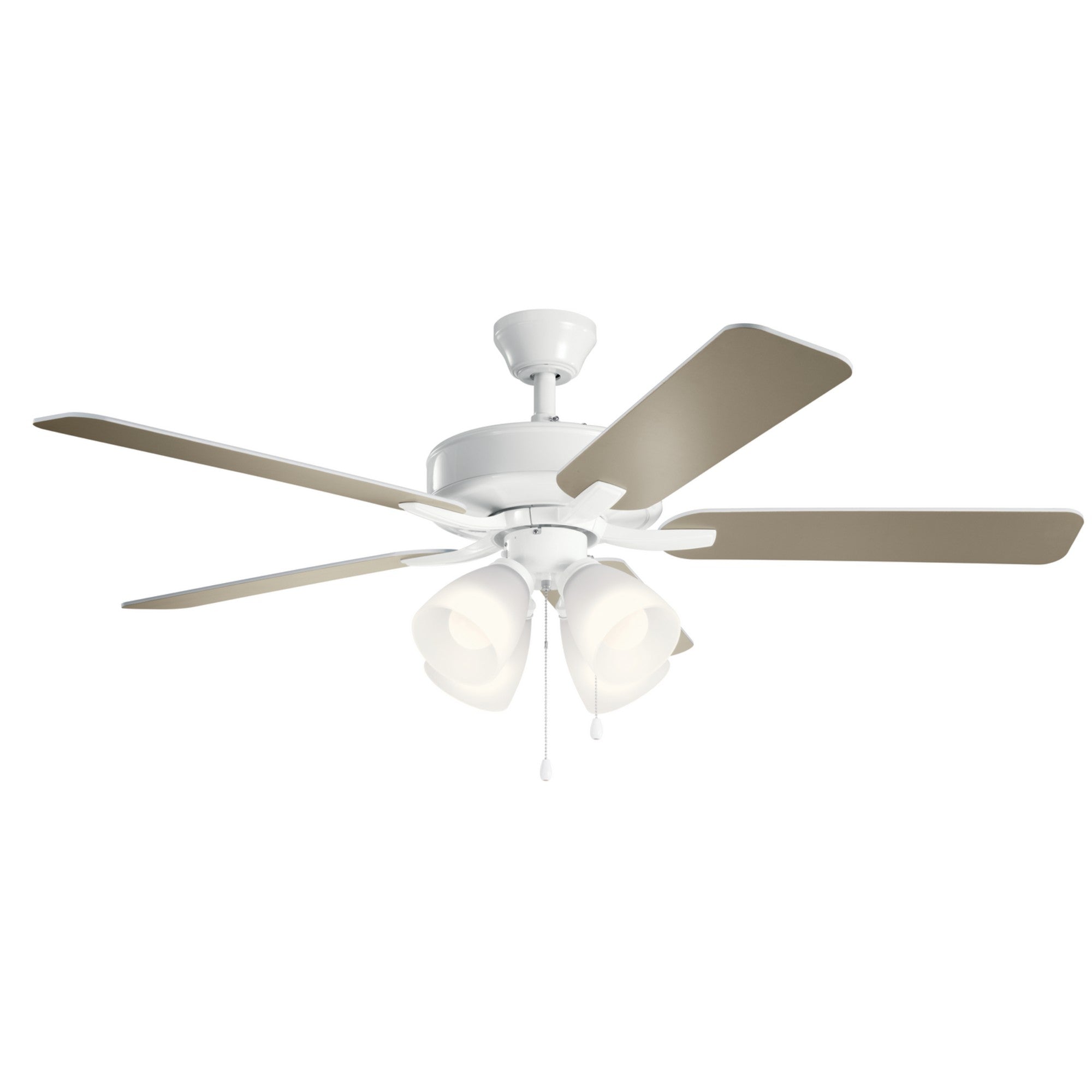 Basics Pro Premier 52" LED Ceiling Fan with Etched Glass - Bees Lighting