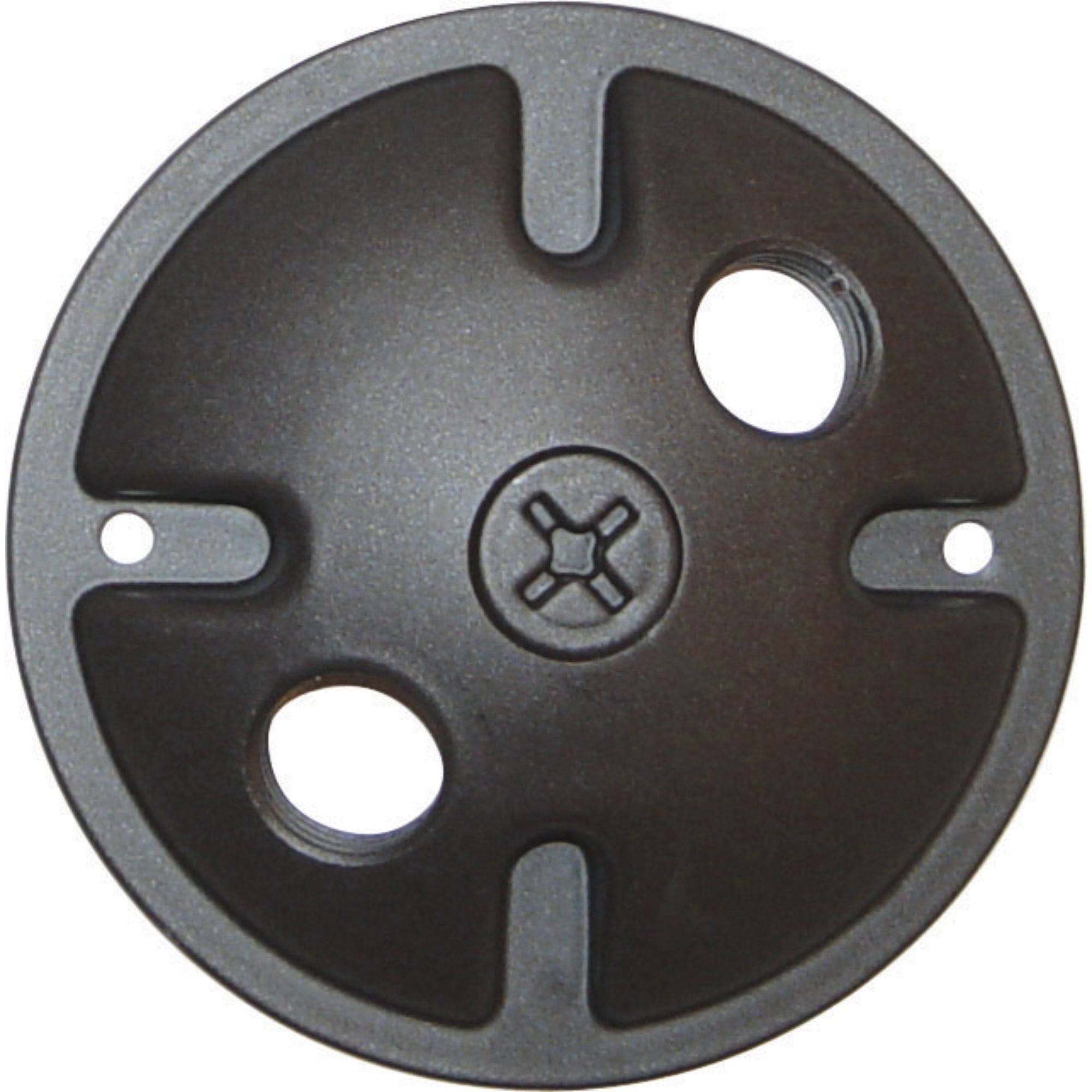 2 Light Die Cast Mounting Plate Dark Gray Finish - Bees Lighting