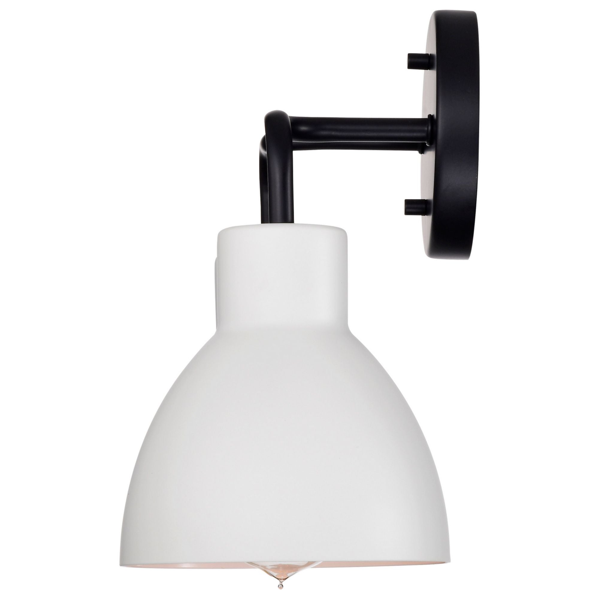 Sloan 14" 2 Lights Vanity, Black and White Finish - Bees Lighting
