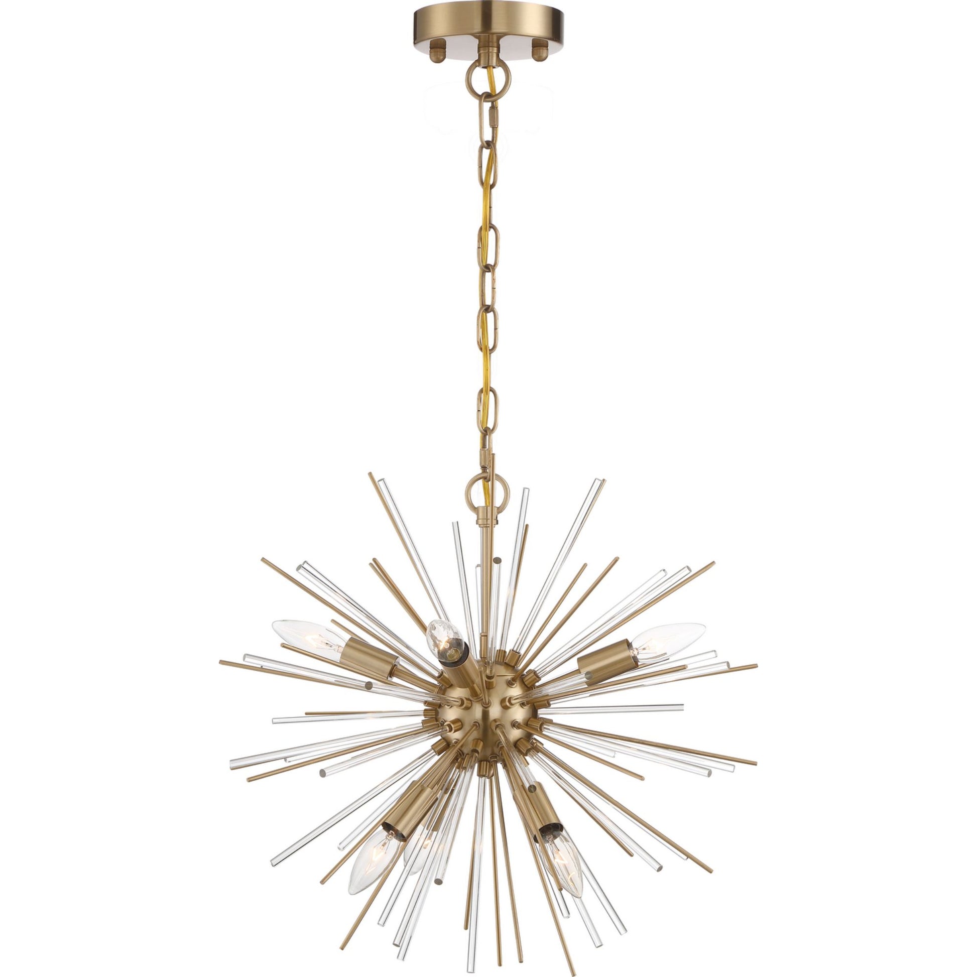 Cirrus Chandelier, Glass Rods - Bees Lighting