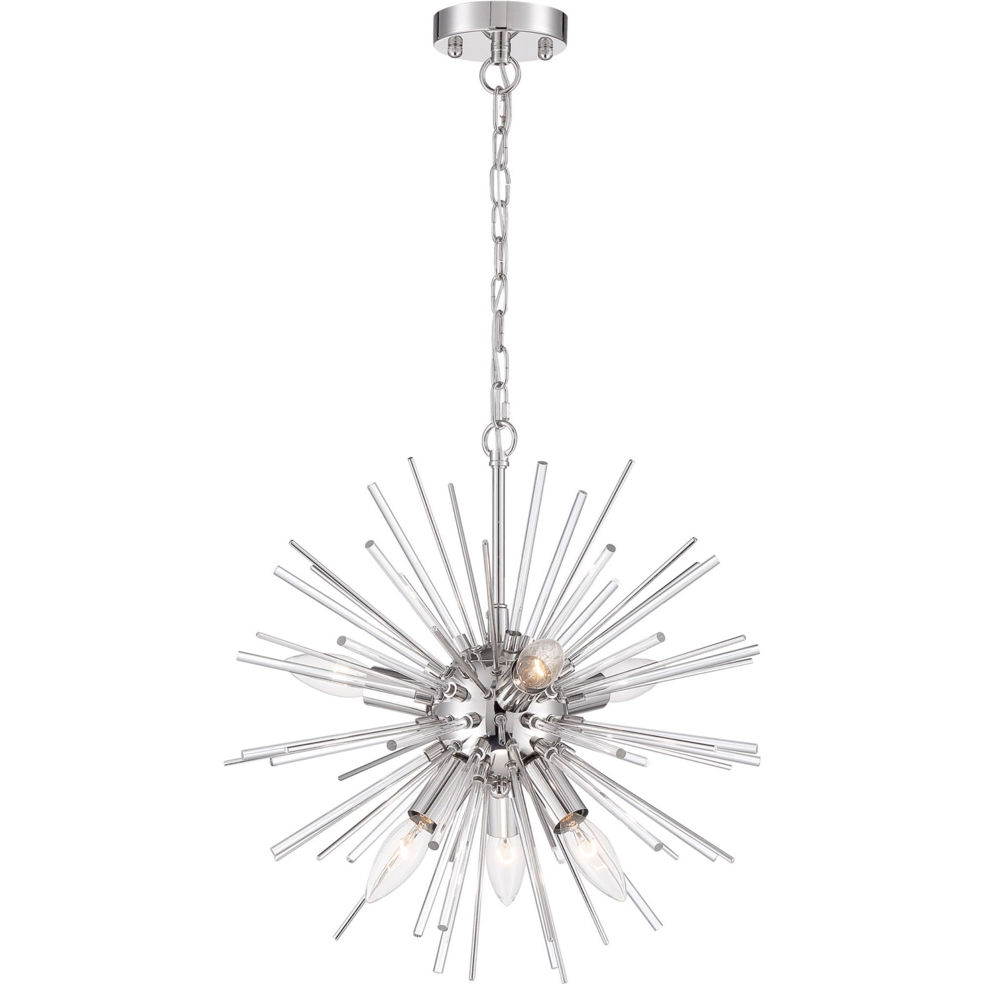 Cirrus Chandelier, Glass Rods - Bees Lighting
