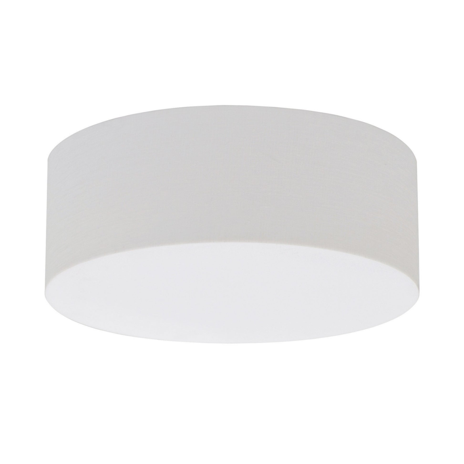 Anton 15" LED Flush Mount, Linen White Finish - Bees Lighting