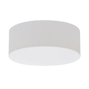 Anton 19" LED Flush Mount, Linen White Finish - Bees Lighting