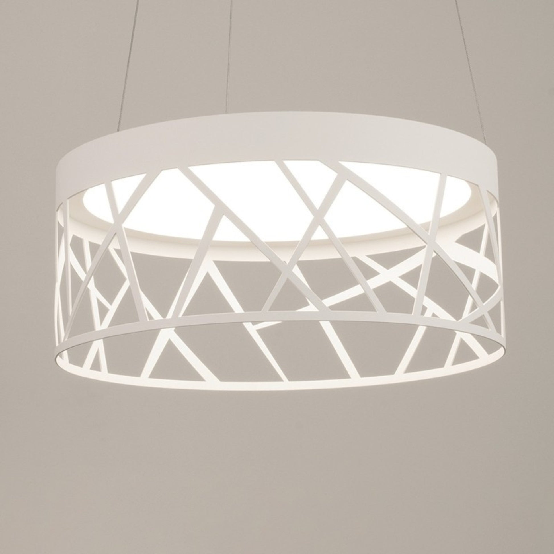 Boon 20" LED Pendant, White Finish - Bees Lighting