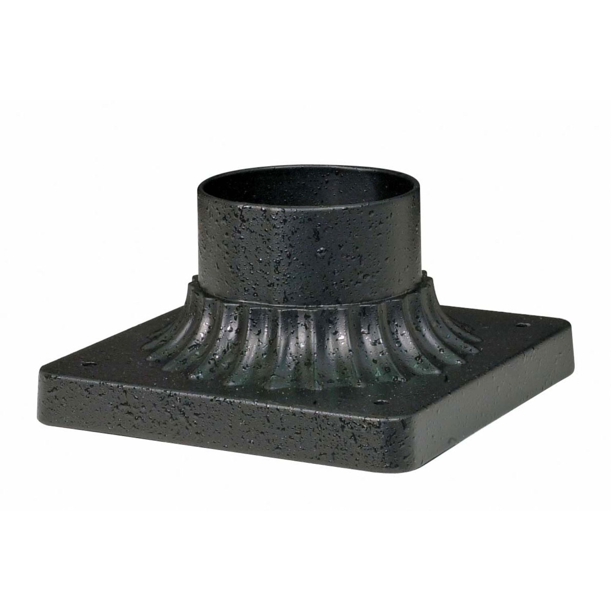 6" Aluminum Pier Mount Base, Black Finish
