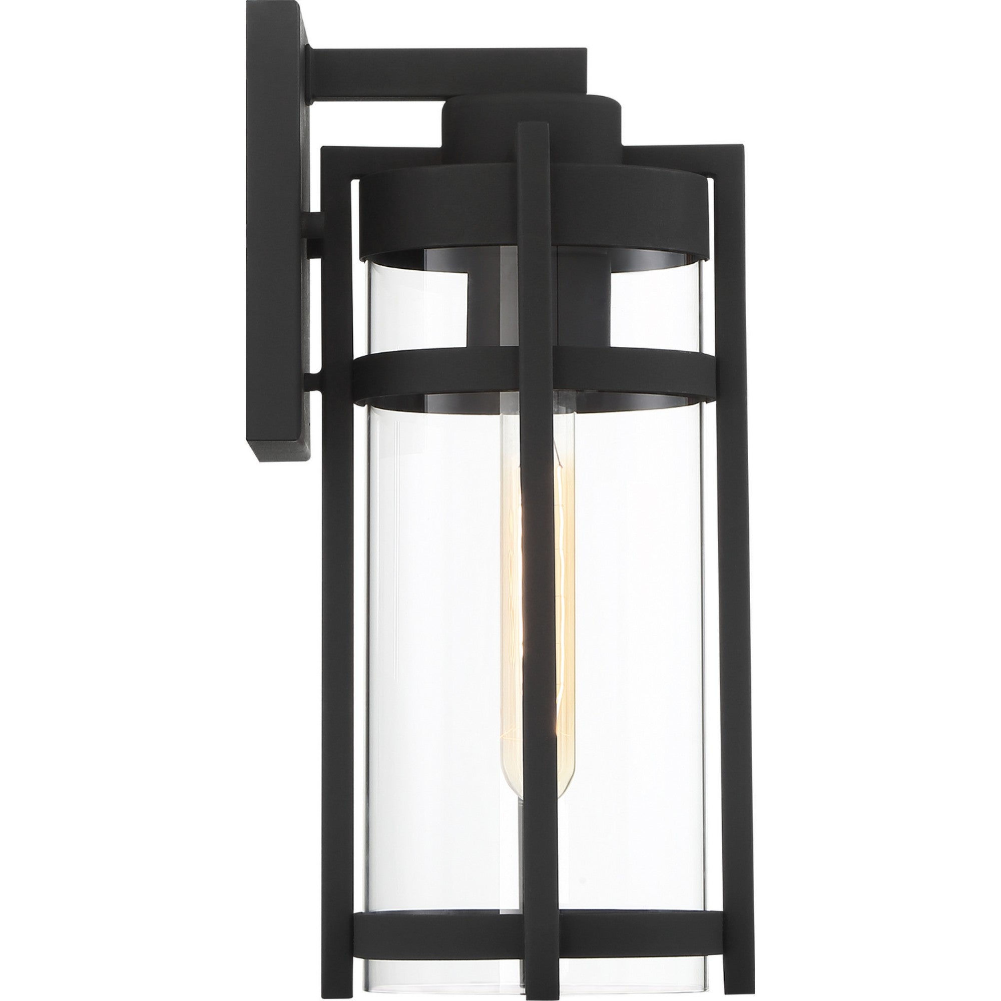 Tofino 16 In. 1 Light Outdoor Wall Light Black Finish, Clear Glass - Bees Lighting