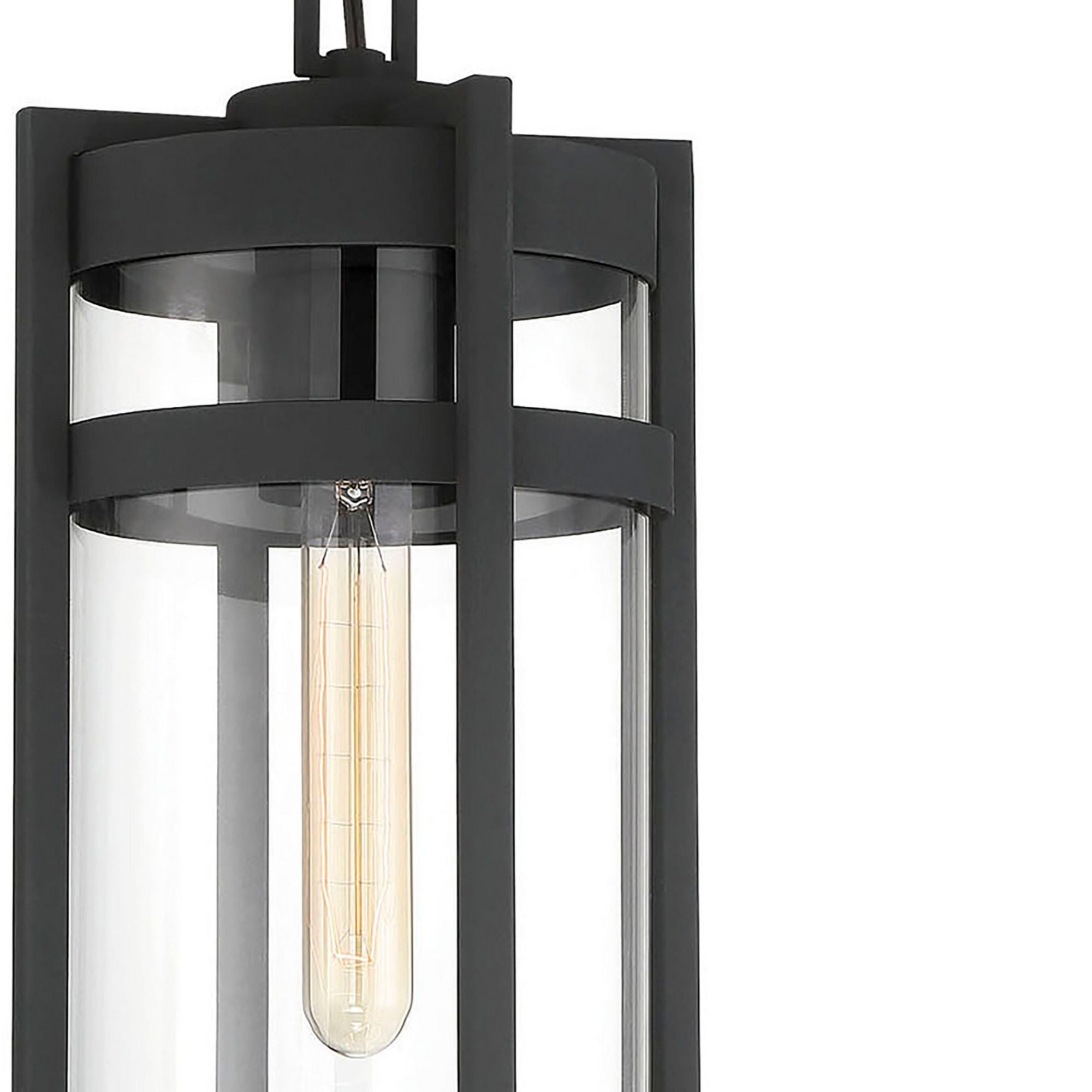 TofIno 16" Outdoor Hanging Lantern, Black finish - Bees Lighting