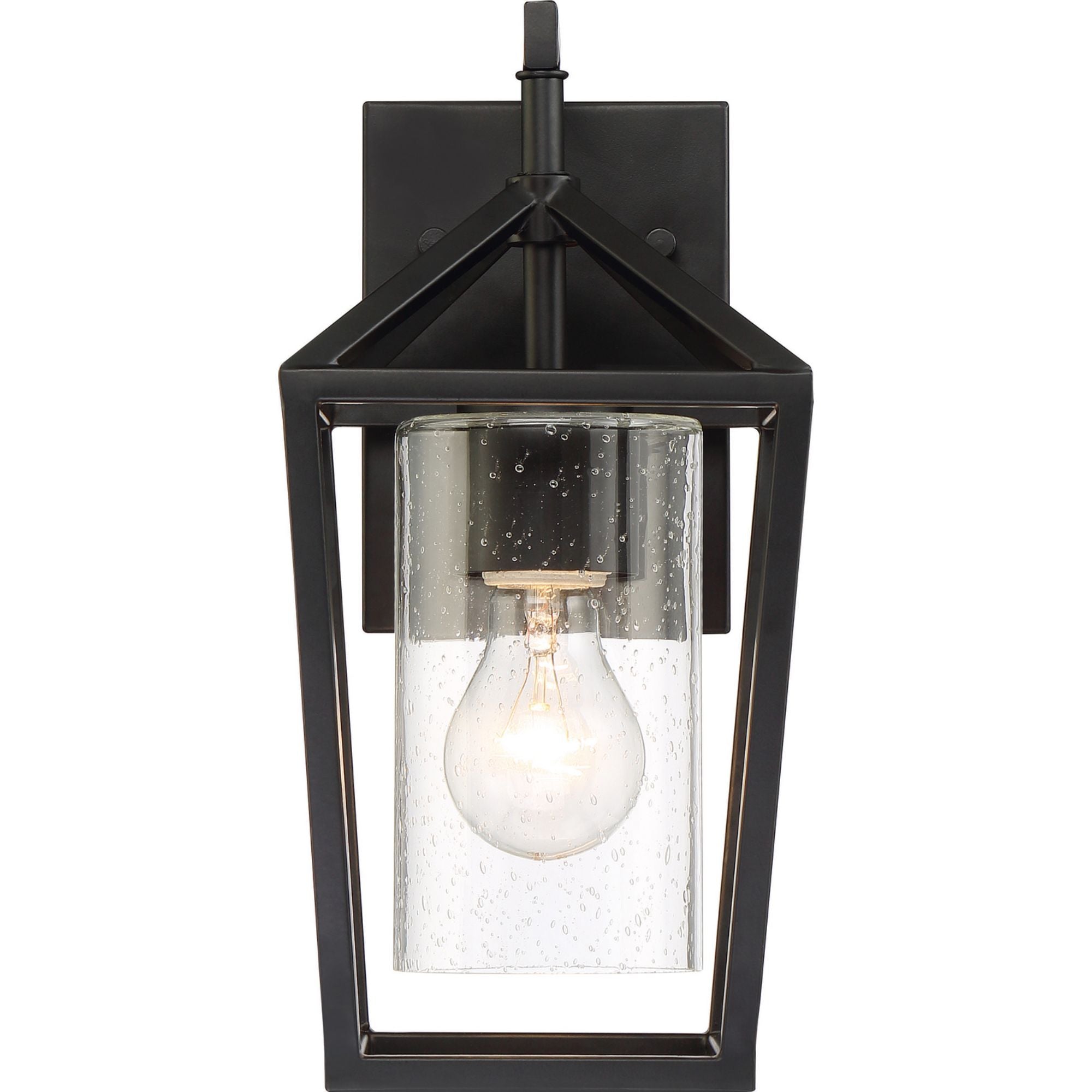 Hopewell 12" Outdoor Wall Light, Black Finish - Bees Lighting