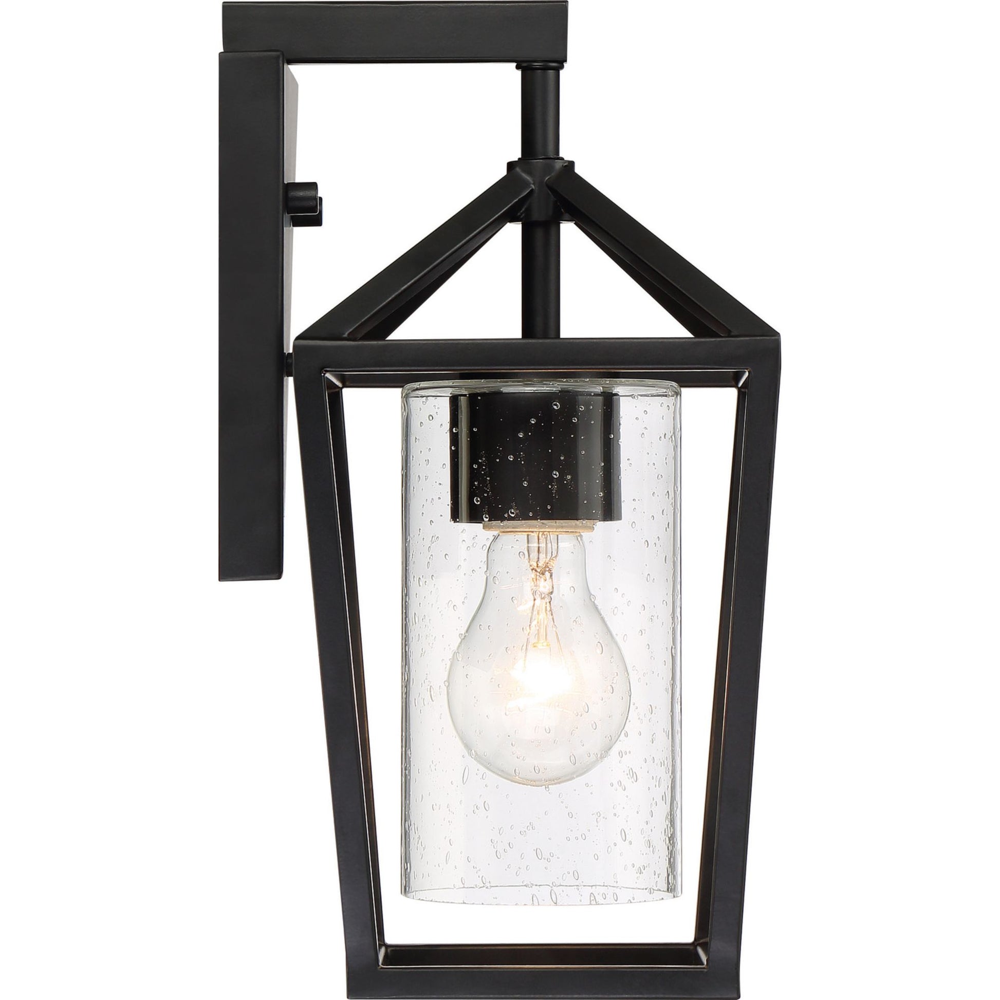 Hopewell 12" Outdoor Wall Light, Black Finish - Bees Lighting