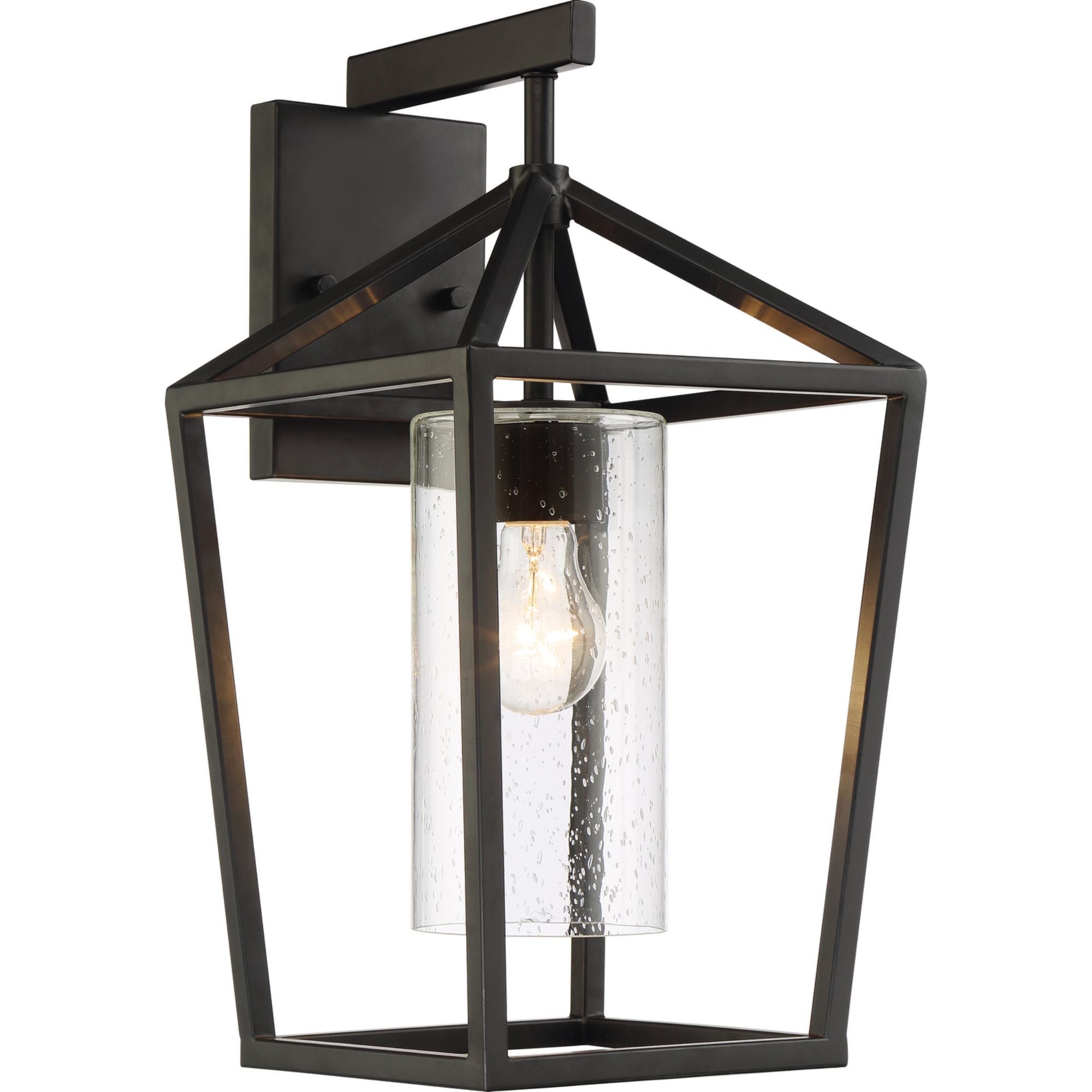 Hopewell 17" Outdoor Wall Light, Black Finish - Bees Lighting