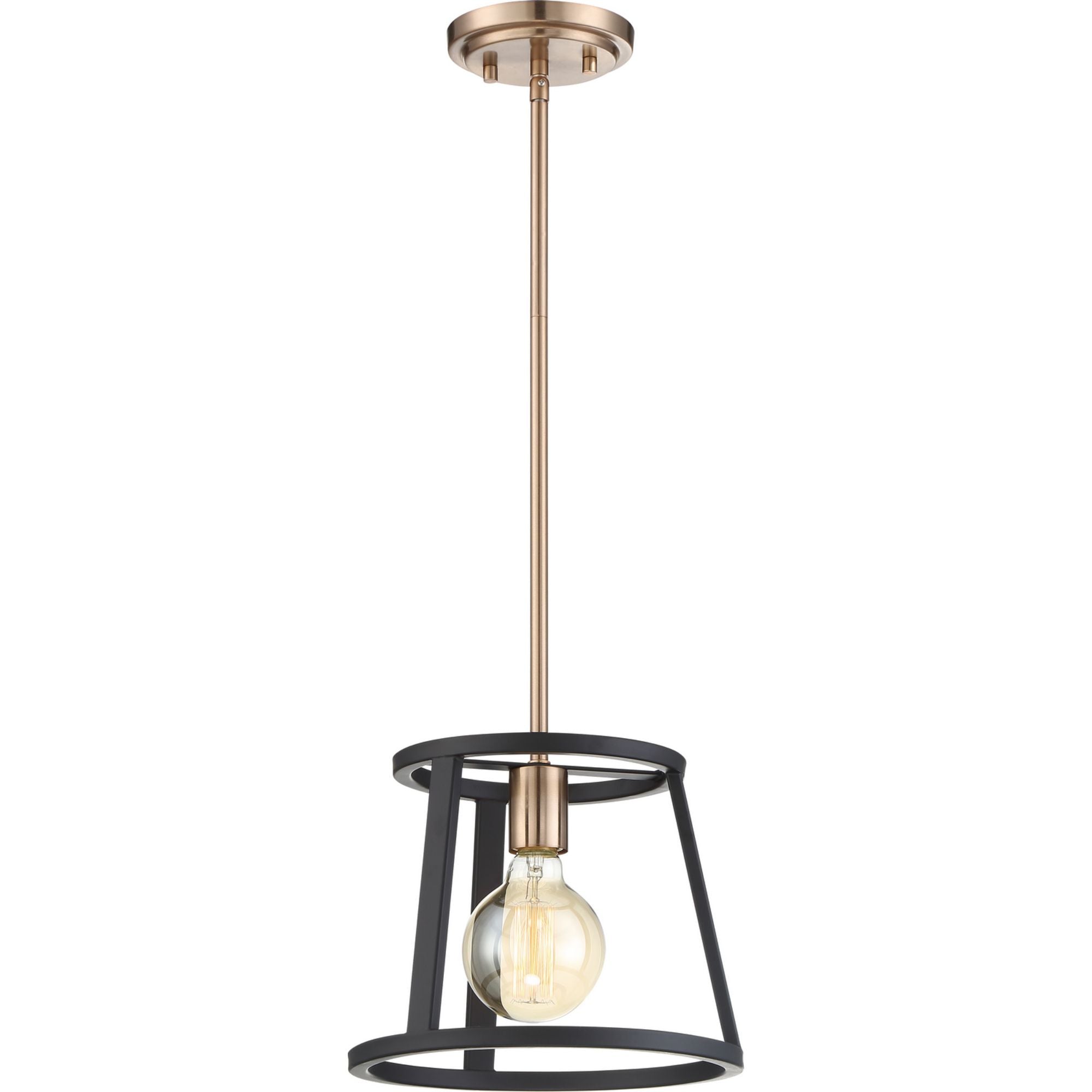 Chassis 10" Mini Pendant, Brass Finish - Bees Lighting
