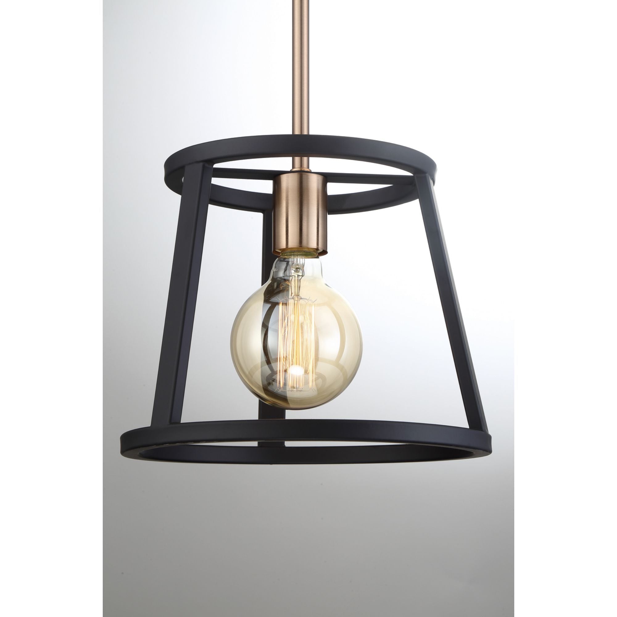 Chassis 10" Mini Pendant, Brass Finish - Bees Lighting